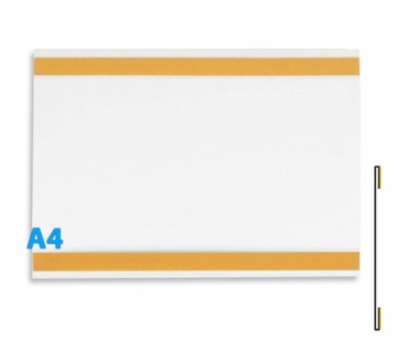 KIESZEŃ RAMKA PLAKATOWA REKLAMOWA SAMOPRZYLEPNA A4 POZIOM typ C