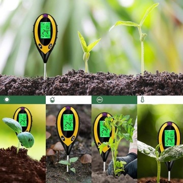 ИЗМЕРИТЕЛЬ ВЛАЖНОСТИ РАСТЕНИЙ, ДАТЧИК ВЛАЖНОСТИ ПОЧВЫ, ТЕСТЕР ПОЧВЫ 4 В 1