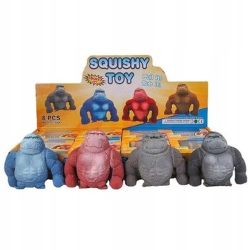 Мягкие игрушки горилла разных цветов