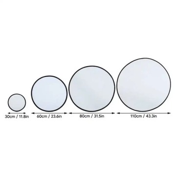 Серебристо-белый 2-в-1 портативный круглый отражатель для фотосъемки