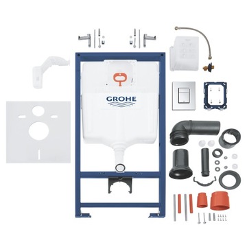 НАБОР РАМОК ДЛЯ УНИТАЗА GROHE 5 В 1 ДЛЯ УНИТАЗА + КНОПКА