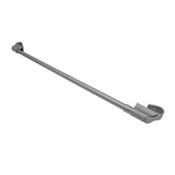 Zazdrostka, mini karnisz zaciskowy srebrny 45-75cm