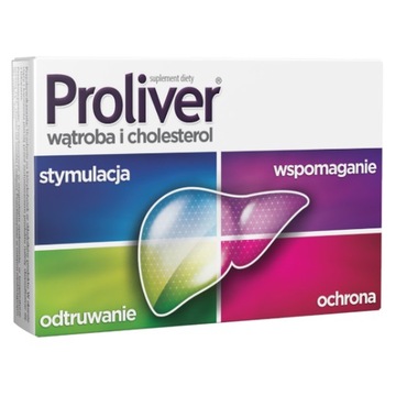 PROLIVER WĄTROBA CHOLESTEROL REGENERACJA WĄTROBY