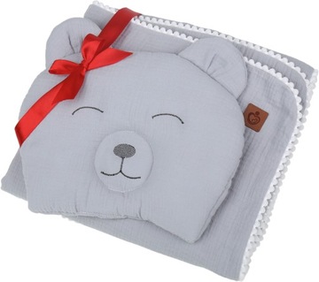 МУСЛИНОВОЕ ОДЕЯЛО + ПОДУШКА BABYMAM BEAR