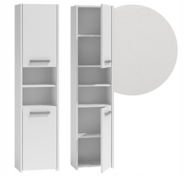 SZAFKA PÓŁKA ŁAZIENKOWA REGAŁ SŁUPEK 40cm BIEL MAT