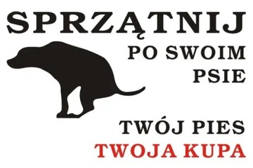 Tabliczka UWAGA PIES 40x30 #199