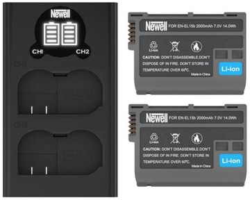 Zestaw ładowarka Newell DL-USB-C i aku EN-EL15b