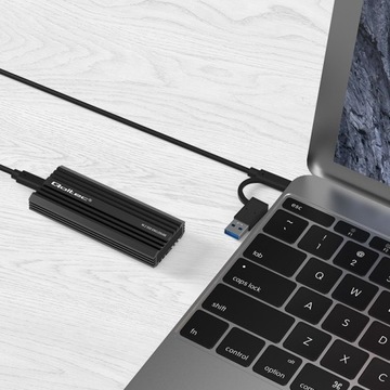 Корпус для твердотельного накопителя M.2 SATA NVMe USB-C емкостью до 2 ТБ