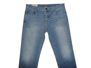 Spodnie dżinsy HOLLISTER W34/L34=46,5/116cm jeansy