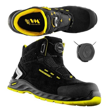 BUTY ROBOCZE OCHRONNE LEKKIE WISCO S3 ESD SRC BOA!