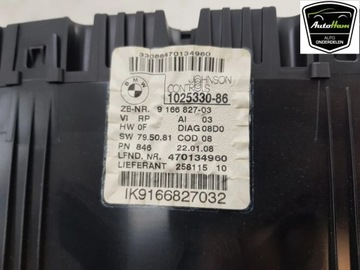 BMW 3 E90 E91 2008 PŘÍSTROJOVÁ DESKA BUDÍKY