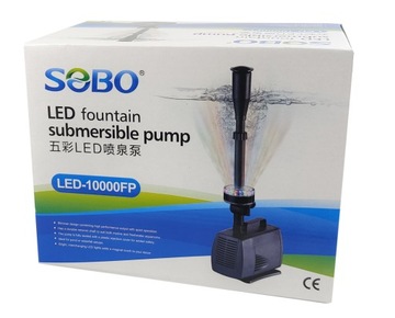 НАСОС ДЛЯ ФОНТАНА SOBO 6500л/ч СО СВЕТОДИОДНОЙ RGB ПОДСВЕТКОЙ