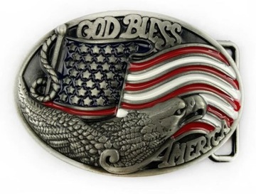 Orzeł GOD BLESS AMERICA klamra zapinka do pasa