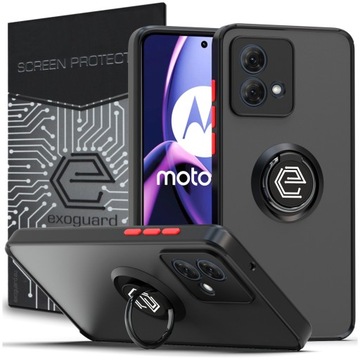 CASE COVER OBUDOWA RING ETUI PANCERNE + SZKŁO do MOTOROLA MOTO G84 5G