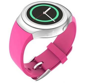 RÓŻOWY PASEK SAMSUNG GEAR S2 SM R720 - ROZMIAR S