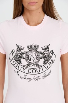 JUICY COUTURE Różowy t-shirt Enzo Dog Crest M