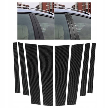 8 шт. Окна из углеродного волокна, обивка BPillar