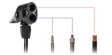 Насос BIKE 5-в-1 с прочным шлангом BIKE BALL.