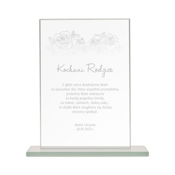 Nagroda firmowa statuetka szklana 13 cm GRAWER