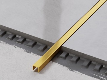 ПРОФИЛЬНАЯ ПОЛОСКА РЕКТИФИЦИРОВАННАЯ МАТОВАЯ ЗОЛОТАЯ 1x270