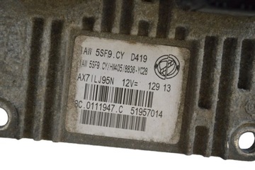 CHRYSLER YPSILON MODUL ŘÍDÍCÍ MOTOREM ECU 51KW 1.2 2013 RHD