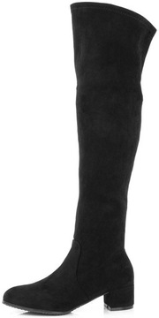 ЧЕРНЫЕ ЗАМШЕВЫЕ БОТИНКИ НА НИЗКОМ КАБЛУКЕ 3