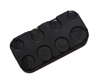 PORTFEL BILOWNICA ETUI KASETKA NA MONETY BILON EURO CZARNY