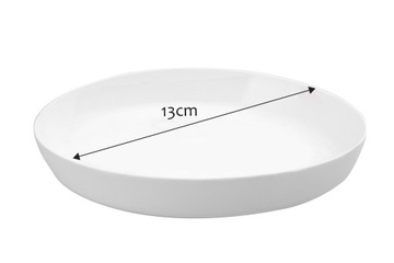 ПЛАСТИКОВЫЙ ЦВЕТОЧНЫЙ ГОРШОК НА ПОДСТАВКЕ КРЫШКА ДЛЯ ЦВЕТОЧНОГО ВАЗОНА 14см БЕЛЫЙ KADAX
