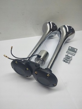 SIGNÁL ZVUKOVÝ DVOJITÝ TRUBKA FANFÁR 12V / 24V LUBLIN