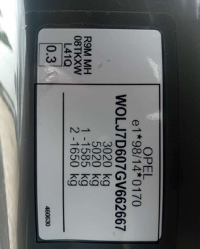 Opel Vivaro B Kombi Extra Long H1 2,9t 1.6 BiTurbo 125KM 2016 Opel Vivaro Opel Vivaro 1.6 Diesel 125KM, zdjęcie 29