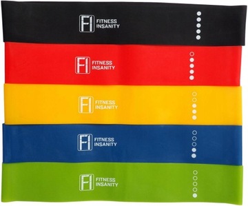 GUMY OPOROWE DO ĆWICZEŃ TAŚMY TRENINGOWE FITNESS MINI BAND SPORT FIZJO
