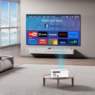 Мини-проектор Проектор WiFi Android TV FULL HD 4K 18000lm Автофокус Zenwire