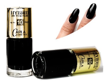 CARLA deep black - CZARNY HYBRID EFFECT lakier bez lampy
