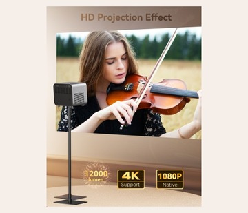 Светодиодный проектор SUREWHEEL SW30 WIFI FULL HD ANDROID TV 220 ДЮЙМОВ 4K