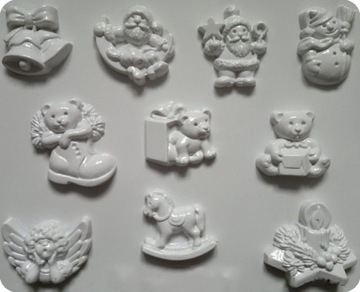OZDOBY CHOINKOWE MIKOŁAJ FORMA DO ODLEWÓW Z GIPSU