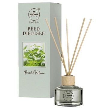 PATYCZKI ZAPACHOWE AROMA WOODY STICKS 50ML ZAPACH BAZYLIA I WERBENA DYFUZOR