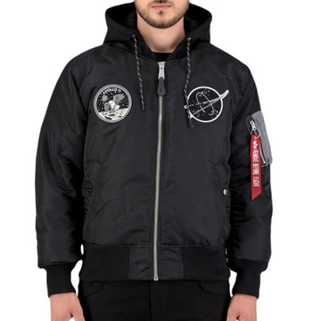 Kurtka z kapturem Alpha Industries MA-1 VF Hood Dark Side 108108 285 XL