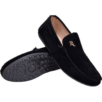 Męskie Mokasyny Półbuty Wygodne Zamszowe slip on