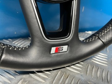 AUDI A4 B9 A5 F5 РУЛЕВОЕ КОЛЕСО КОЖАНЫЕ НАКЛАДКИ S-LINE