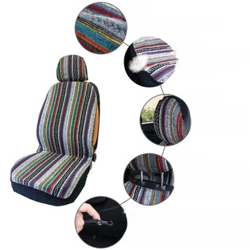 POKROWIEC NA SIEDZENIE UNIWERSALNY NARODOWOŚĆ SAMOCHÓD 4 SZT