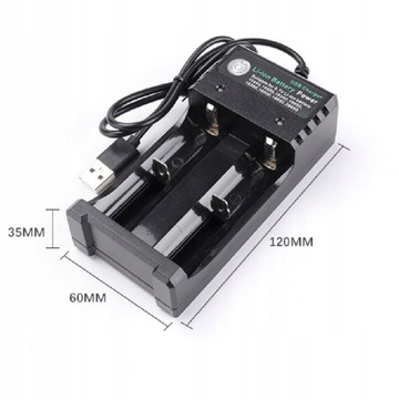 Uniwersalna ładowarka akumulatorów 18650 Smart 2Slot Li-ion