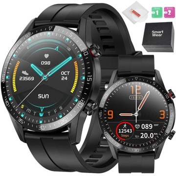 SMARTWATCH MĘSKI ZEGAREK PULS EKG PL MENU SZKŁO