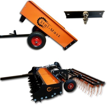 Przyczepka do Traktorka kosiarki+Aerator+zaczep
