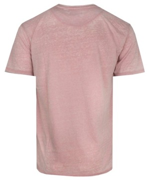 Lekki Męski T-Shirt w Stylu Vintage - Brave Soul - Brudny Róż - XL