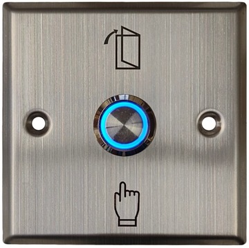 PODTYNK PRZYCISK WYJŚCIA OTWARCIA DRZWI FURTKA BRAMA DOMOFON EXIT METAL LED