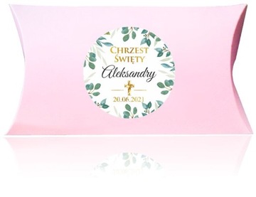 Коробка 10 шт + наклейка КРЕЩЕНИЕ спасибо.