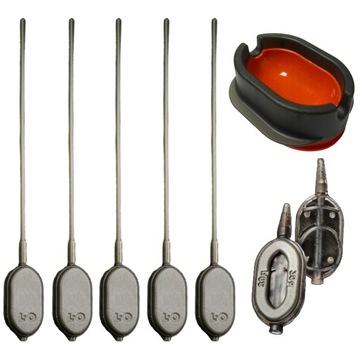 5x Koszyk ARC 40g Z LOTKĄ + FOREMKA PRO METHOD FEEDER do dalekich rzutów