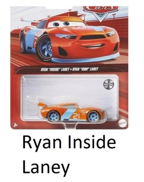 CARS AUTA RYAN INSIDE LANEY 1:55 MATTEL