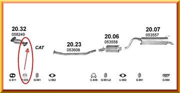 КОЛЬЦЕВОЕ УПЛОТНЕНИЕ КОЛЛЕКТОРА POLONEZ CARO PLUS ATU