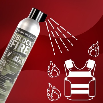 ОГНЕТУШИТЕЛЬ СПРЕЙ iBlockFIRE MILITARY 600 мл. ABCFE WOJKSO / ВЫЖИВАНИЕ
